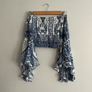 LF smocked crop top